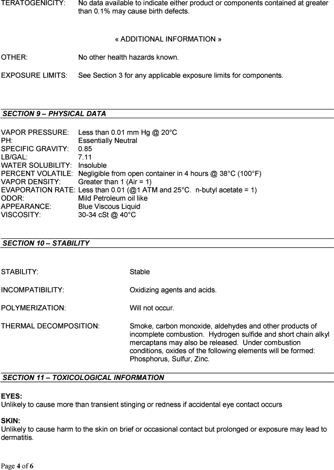 HF101 Hydraulic Fluid
